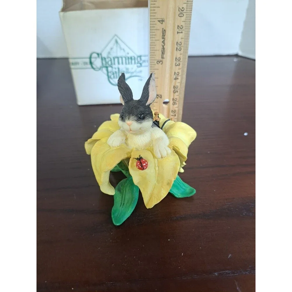 Charming Tails Binkey In A Lily Figurine